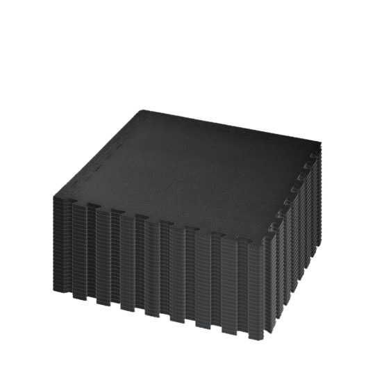 Classic 50cm EVA Foam Floor Tiles (Black)