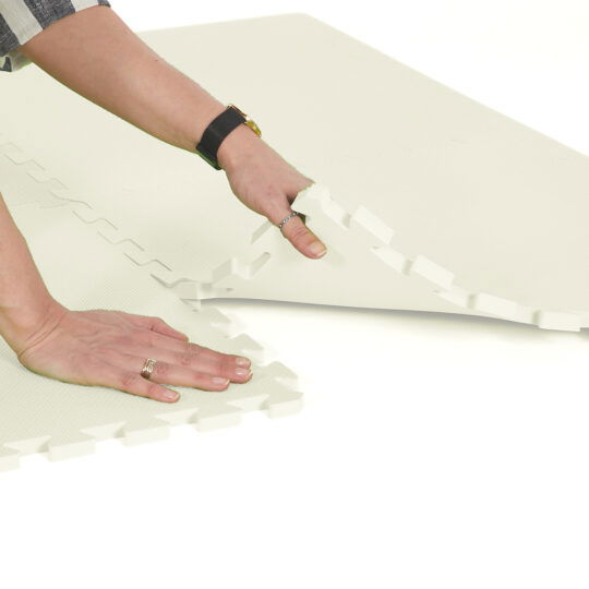 Classic 50cm EVA Foam Floor Tiles (Cream)